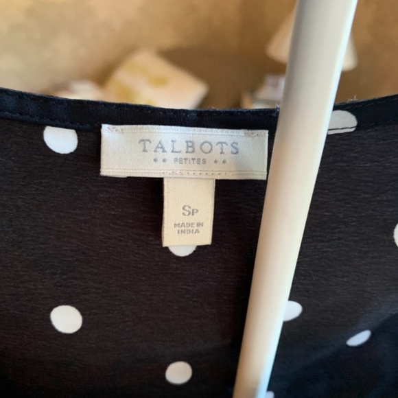 Talbots increasing size polka dot blouse. Never worn - Picture 2 of 4